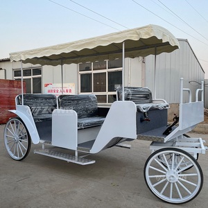 Calèche royale électrique sans chevaux, design vintage européen avec auvent, siège de luxe pour cérémonie de mariage, navette de parc d'attractions - Product Image 3