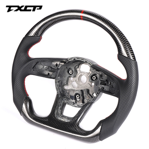 Volante Deportivo de Fibra de Carbono para <span class=keywords><strong>Audi</strong></span> TT A3 <span class=keywords><strong>A4</strong></span> B9 A5 RS3 RS4 RS5 S3 S4 S5 RS6 RS7 S6 S7 B8/B8.5/B8.5/B9 - Product Image 1