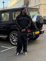 Ensemble de survêtement streetwear pour homme, coupe oversize, 400 GSM, comprenant un sweat à capuche ample personnalisé et un pantalon de survêtement baggy à jambes larges, tenue 2 pièces