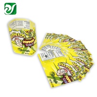 Étiquettes à manchon thermorétractable en PVC PET à impression personnalisée pour l'emballage de canettes de boisson de jus Film d'étiquette d'emballage rétractable pour bouteille