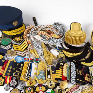 Épaulettes personnalisées de haute qualité avec logos, badges 3D, accessoires d'uniforme de sécurité formel, épaulettes de pilote - Product Image 2