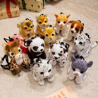 Porte-clés en peluche 3D animaux mignons avec couleurs et logo personnalisés, tissu doux pour sacs et cadeaux