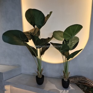 Plantes artificielles en pot en forme de grandes feuilles de palmier, très vendues, pour la décoration intérieure, palmier artificiel, plantes artificielles, arbres - Product Image 2