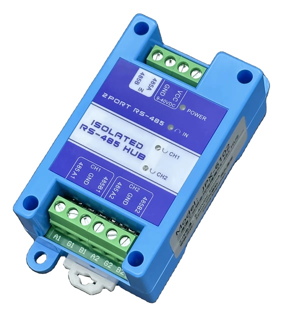 Hot JPX-6102 Industrial Grade 2 RS485 Hub Photoelectric Isolation Distributor Bus Division Expansion Lightning Protection