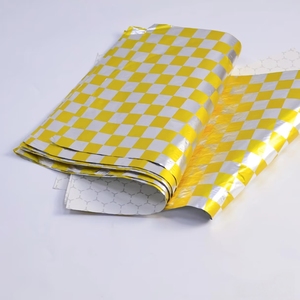 Papel de Aluminio Personalizado a Prueba de Aceite, Papel de Hornear Tipo Panal, Papel Kraft para Envolver Alimentos, Papel de Aluminio de Grado Alimenticio para Sándwiches y Hamburguesas - Product Image 4