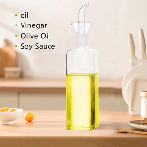 Fabriek 500Ml Olijfolie Glas <span class=keywords><strong>Dispenser</strong></span> Azijn Cruet Salade Dressing Glas Olie Fles Vinaigrette Olie <span class=keywords><strong>Dispenser</strong></span> Met Tuit - Product Image 6