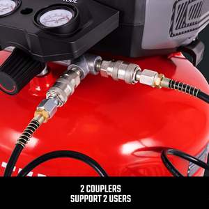 शिल्पकार 6 गैलन पोर्टेबल पैनकेक एयर कंप्रेसर तेल मुक्त 150 psi 1.0hp 2.6 cfm 1 वर्ष की वारंटी - Product Image 4