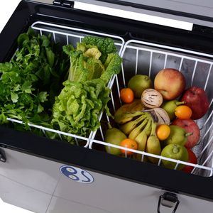 80L 12V24V <span class=keywords><strong>caravane</strong></span> RV Camping Compresseur Réfrigérateur Réfrigérateur Portable Congélateur Petite voiture Mini Réfrigérateur Vertical Voiture Réfrigérateur - Product Image 6