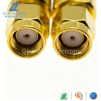 Conector Coaxial RF RP SMA Hembra, Tipo Ensamblable, Pin Interno Chapado en Oro