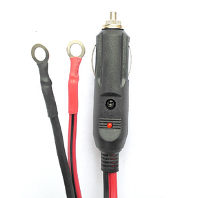 Benutzer definierte 12V 24V Hochleistungs-Stecker Zigaretten anzünder Adapter Netzteil kabel Für Auto Wechsel richter Luftpumpe mit Ring klemme - Product Image 1