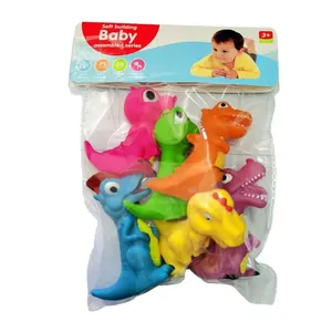 Wholesale pvc toy Cartoon Action Figure 8-11cm Mini Child Toy Bath Dinosaur Rotocast Vinyl Toys