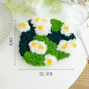 Kit de Ganchillo 3D DIY 2025: Diseño de Musgo para Posavasos y Alfombrillas, Kit de Ganchillo para Adultos y Niños, Kit de Iniciación de Punch Needle - Product Image 6