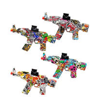 Jinying AK47 Pistolet à balles souples, pistolet à gel électrique automatique en plastique, jeu de tir, pistolet à hydrogel électrique