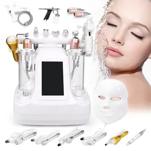 11 In 1 Draagbare Water Dermabrasie Gezicht Huidverzorging Radiofrequentie Huid Aanscherping Facial Steamer Bio Photon Beauty Machine