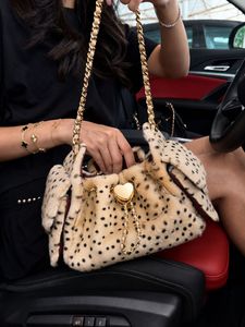 OEM/ODM Custom Factory Design Luxury Plush Chain Women's <strong>Bag</strong> Polka Dot Shoulder <strong>Bag</strong> New Style <strong>Fluffy</strong> Drawstring Crossbody <strong>Bag</strong> - Product Image 5