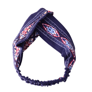 2023 nuovo Design moda donna stile estivo fasce bohémien ragazza croce turbante bandane fasce per <span class=keywords><strong>capelli</strong></span> accessori per <span class=keywords><strong>capelli</strong></span> - Product Image 2