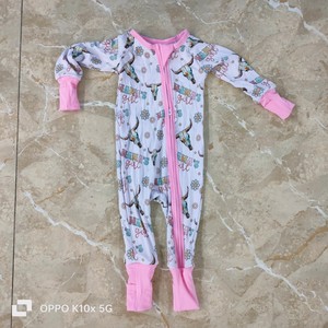 Bé Sợi Tre Tùy Chỉnh In Bé Tre Đồ Ngủ Tùy Chỉnh Nhà Máy Dễ Thương In Bé Zippy Quần Áo - Product Image 1