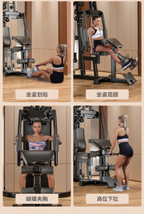 Equipo de fitness para el hogar, conjunto multifuncional para interiores, equipo de ejercicio para gimnasio, entrenador integral, estación única - Product Image 3