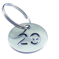 Trophée personnalisable en acier inoxydable 304 poli, résistant aux hautes températures, durable, avec numéro numérique creux découpé au laser de 3 cm