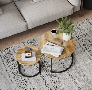 Multifunctionele Set Van <span class=keywords><strong>2</strong></span> Salontafel Speciaal Ontwerp Voor Decoratie In De Woonkamer - Product Image 3