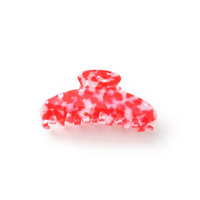 Nouvel Arrivage Pince à Cheveux Requin Femme en Acétate Dégradé Orange-Rouge, Style Tendance Haut de Gamme Polyvalent pour Quotidien, Trajet et Soirée