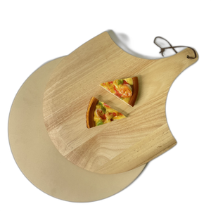 Tablero de pizza Origen Servidor de madera maciza Paleta de madera para pelar <span class=keywords><strong>Pala</strong></span> para hornear Bambú Tamaño personalizado Forma Precio de fábrica 12 15 22 pulgadas - Product Image 2