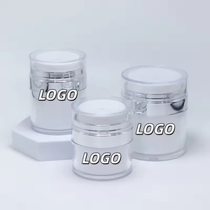 15/30/50g Airless Pump <b>Jar</b> <b>Empty</b> Acrylic Cream Bottle Refillable Cosmetic Easy to Use Container Portable Travel Makeup Tools - Product Image 1