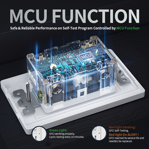 Mvavava אמריקה uel & cul רשום 1/2/3/4 כנופיה wlot gfci us wr/tr תקע 20w pd USB מתג קיר מתג לשקע שקע - Product Image 3