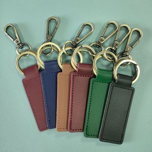 2025 porte-clés en cuir léger <span class=keywords><strong>clé</strong></span> <span class=keywords><strong>de</strong></span> voiture en acier inoxydable avec motif numérique Style simple pour hommes femmes en cuir PU - Product Image 2