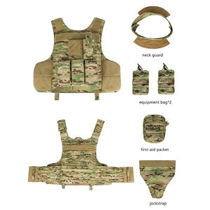 Chaleco Táctico Multifuncional de Nailon con Camuflaje, Portaplacas, Corte Láser, Sistema Molle, Liberación Rápida, Chaleco para Caza - Product Image 6