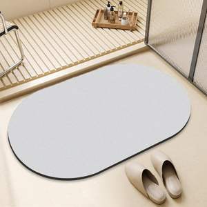 Nouveau design Tapis de bain en terre de diatomée à séchage rapide, tapis de sol de salle de bain en boue de diatomite - Product Image 1