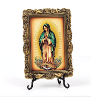 Promotion Exceptionnelle : Artisanat Religieux Classique – Miroir Design Vierge Marie, Icône Catholique Rectangulaire Décorative