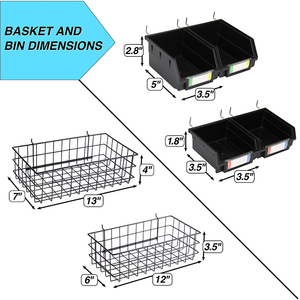 Juego de Ganchos Multifuncionales para Tablero de Herramientas, con Caja de Almacenamiento Metálica Reutilizable, para Organización del Hogar - Product Image 6