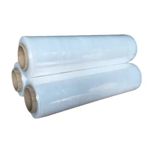 Machine Hand PE Stretch Film LLDPE Packaging Plastic Roll Pallet Wrap Stretch Plastic Film For Packaging