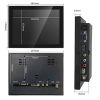 Moniteur tactile industriel de 8 pouces avec technologie capacitive VGA USB pour diverses applications