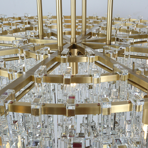 Lámpara de Araña Acrílica de Estilo Nórdico Simple, Diseño Moderno para Vestíbulo de Hotel, Sala de Estar, Escalera, Techo Alto, Lámpara de Lujo - Product Image 2