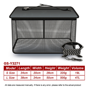 Panier <span class=keywords><strong>de</strong></span> pêche flottant en nylon 320g 500g, pliable, seau <span class=keywords><strong>de</strong></span> rangement portable pour équipement <span class=keywords><strong>de</strong></span> pêche, cage <span class=keywords><strong>de</strong></span> pêche en gros - Product Image 2