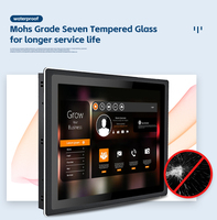 Win 10 Smart Android AIO Pantalla táctil de 8 pulgadas HMI Panel capacitivo montado en la pared PC Intel I3 Automatización de conferencias industriales Poe