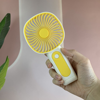 Mini-ventilateur portable USB rechargeable de poche pour étudiants, 4 couleurs, idéal pour l'extérieur en été