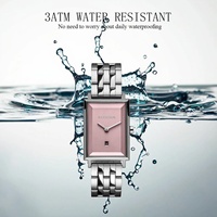 Reloj de Pulsera de Lujo para Mujer, Diseño Simple, de Cuarzo, Resistente al Agua, con Correa de Cerámica y Acero Inoxidable, Personalizable, Rectangular, OEM