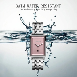 Reloj de Pulsera de Lujo para Mujer, Simple, Impermeable, Personalizado, Diseño Cuadrado de Acero Inoxidable 316L, OEM ODM, 22mm, Cerámica - Product Image 5
