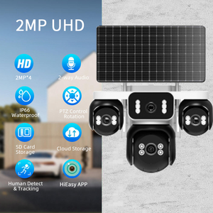 Hieasy IP AOV Solar-Powered Outdoor CCTV Security <strong>Camera</strong> 4G SIM Card with Built-In Battery Pan-Tilt Function for <strong>Indoor</strong> Use - Product Image 4