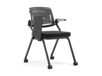 Chaise de formation pliable pour étudiants avec tablette d'écriture et roulettes amovibles pour salle de classe et salle de réunion