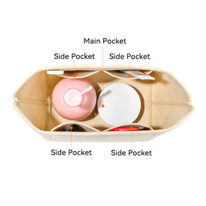 กระเป๋าจัดระเบียบแบบสักหลาดสำหรับใส่ในกระเป๋าเป้สะพายหลัง กระเป๋าจัดระเบียบสำหรับผู้ชาย ผู้หญิง กระเป๋าเป้สะพายหลัง กระเป๋าสะพายไหล่ กระเป๋าถือ - Product Image 3