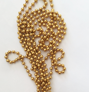 <span class=keywords><strong>Rideau</strong></span> à chaînes en billes dorées - Séparateur décoratif au toucher frais pour les intérieurs modernes et les événements - Product Image 4