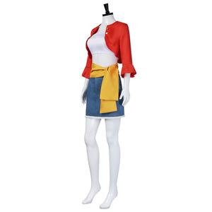 Disfraz de Cosplay de Luffy de One Piece de Saint Vida con Sujetador y Chaqueta, Talla M, Traje de Anime para Mujer - Product Image 5