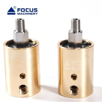 Raccord Rotatif Laiton Haute Pression Haute Vitesse Simple Flux Eau Filetage BSP NPT, Tailles 1/8" 1/4" Raccord rotatif