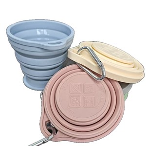 Nouvelle gourde pliable moderne et minimaliste, portable pour le voyage en extérieur, écologique, avec couvercle, design télescopique et crochet de suspension, pour bain de bouche - Product Image 5