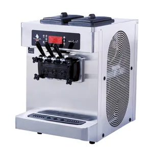 Machine automatique de fabrication de crème glacée à 3 saveurs Machine commerciale de fabrication de crème glacée au yaourt pour les entreprises au Pakistan