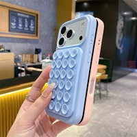 Coque de téléphone 3D en silicone avec ventouse magnétique pour iPhone 18 Pro Max 17 16 15 14 13 Pro, accessoires de téléphone portable 2-en-1